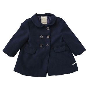 Mayoral navy blue button up classic peacoat